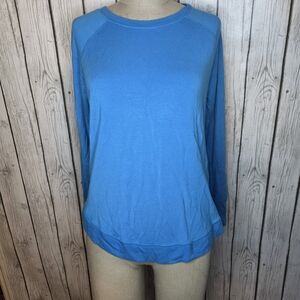 Athleta Sky Blue Raglan Sleeve Pullover Sweatshirt - Size L